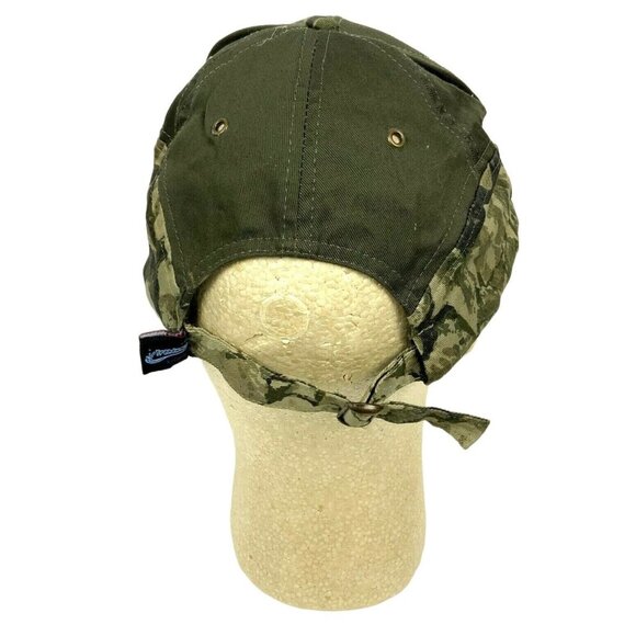 PennTex Green Camo Strapback Hat Cap Adjustable Canvas Cobra Made In China - Picture 3 of 6